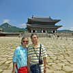 P022 ... with Mount Bugak as a backdrop, Gyeongbokgung located in northern Seoul, the largest of the five Grand Palaces built by the Joseon dynasty; Gyeongbokgung...